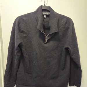Jones New York 100% Merino Wool Black Sweater